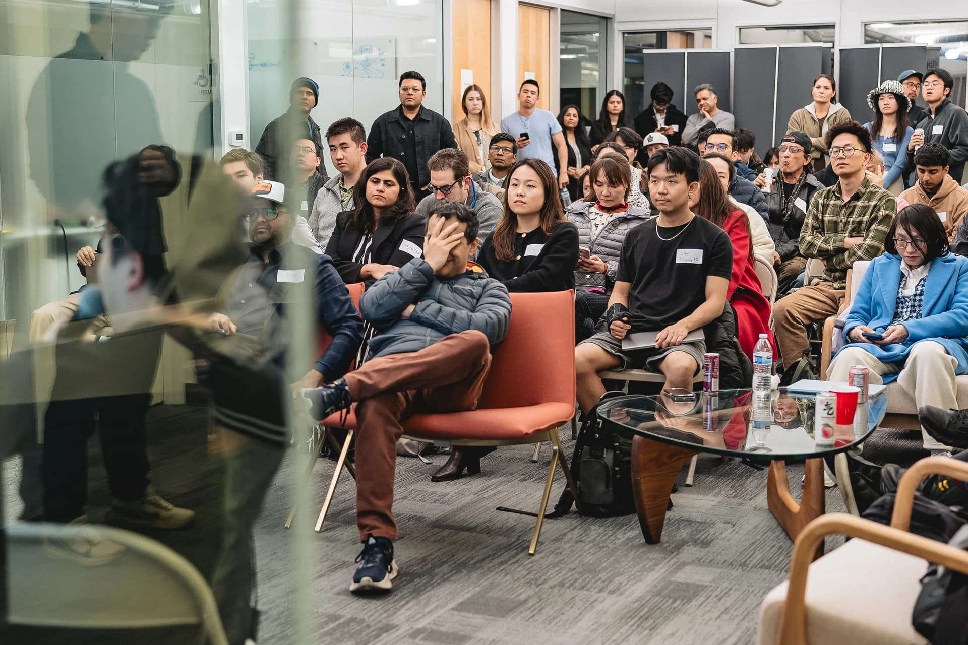 Community gathering at Demo Day at Demo Day - AI Valley community event