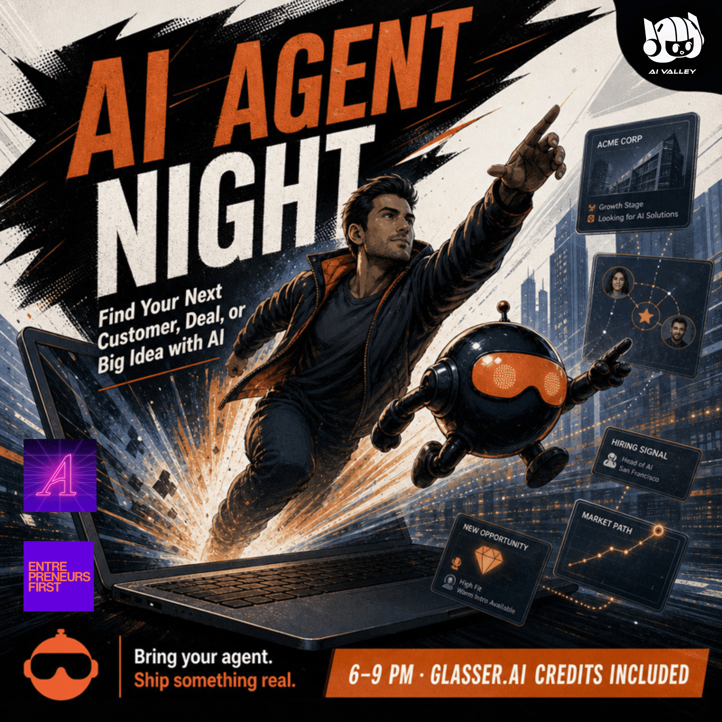 Find Your Next Customer, Deal, or Big Idea with AI | Glasser x Arcade.dev x AI Valley