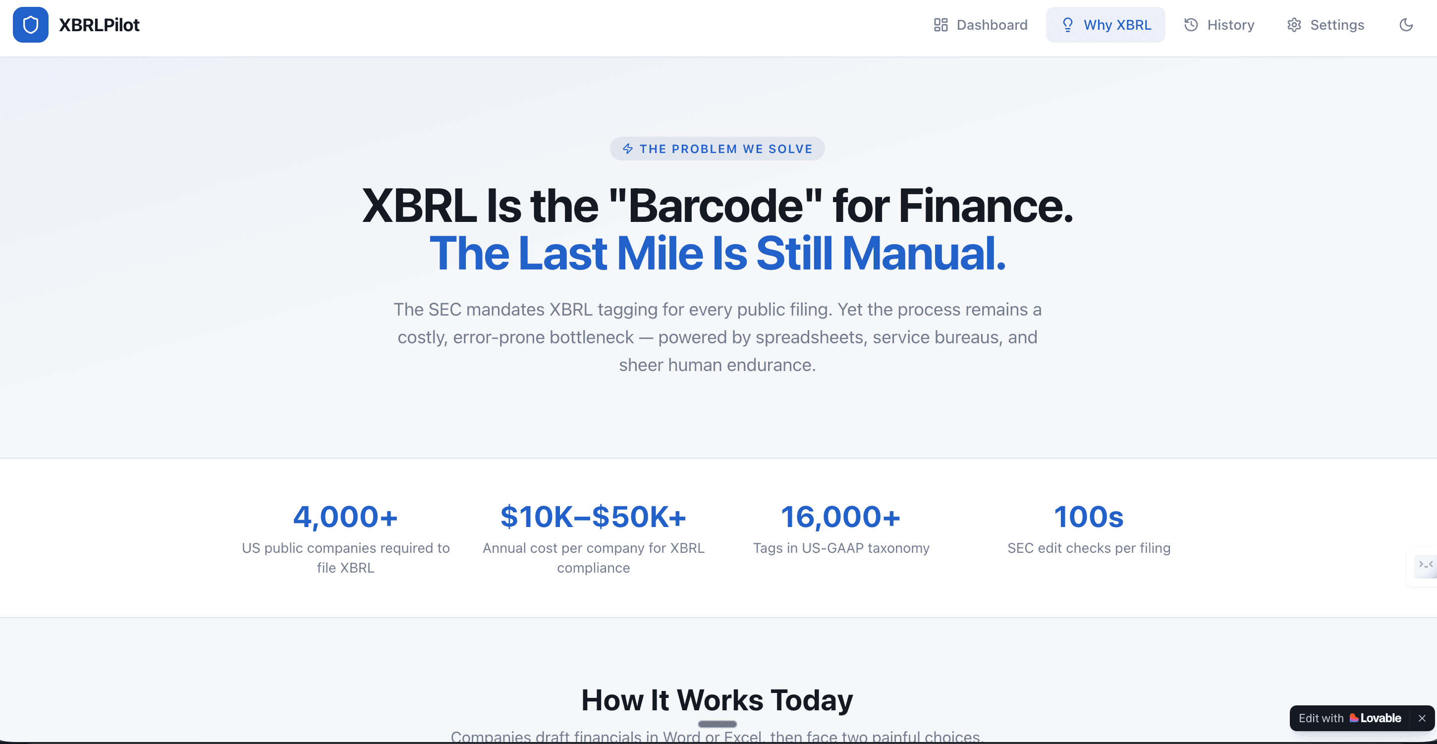 XBRL Pilot
