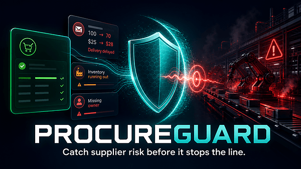 ProcureGuard: Supplier Risk Intelligence Agent